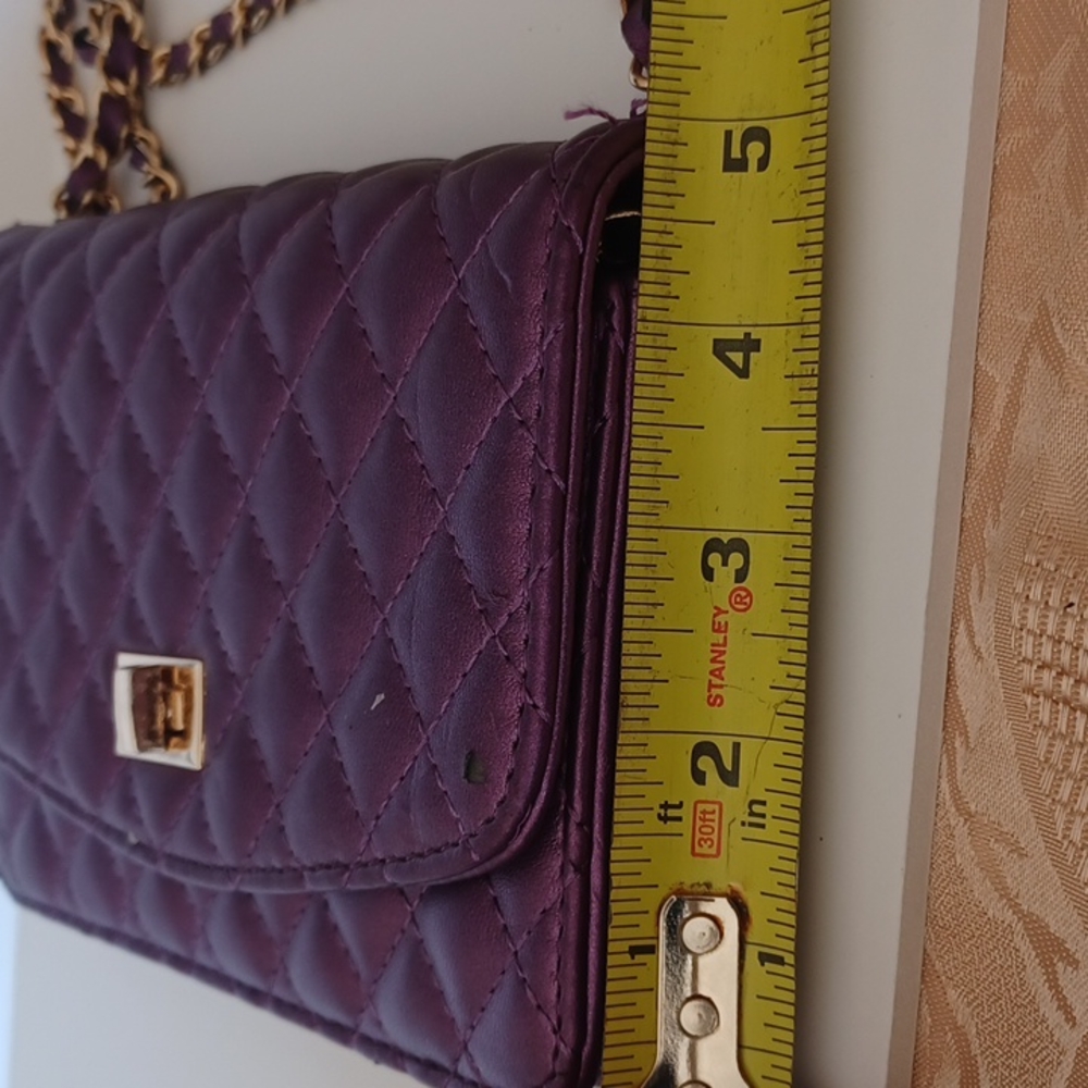 Mellow World Amanda Quilted Purple Crossbody Bag Gem